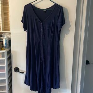 Blue Button Down Torrid Dress